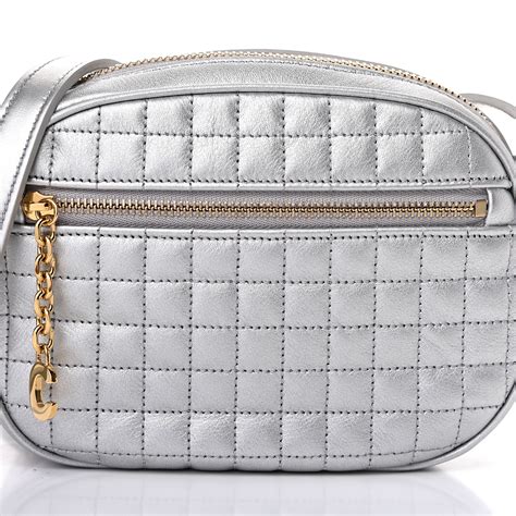 c charm bag celine|Small C Charm Bag in laminated quilted calfskin .